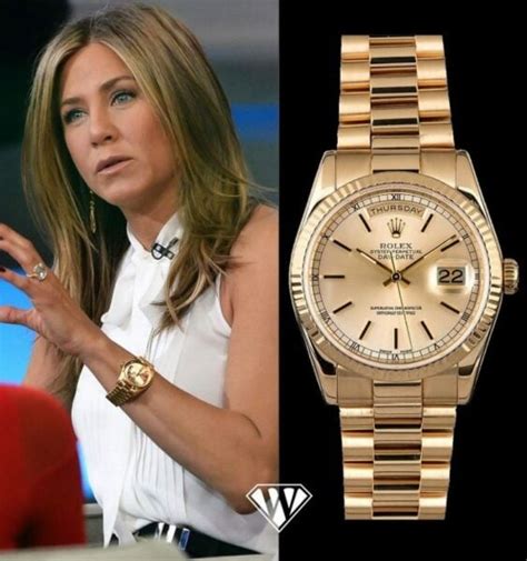 jennifer aniston rolex size|jennifer aniston watches list.